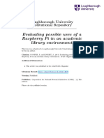 Evaluating Possible Uses of A Raspberry Pi in An Academic Library Environment