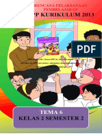 RPP Kelas 2 Tema 6 1 Lembar