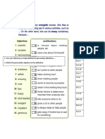 Use Your Dictionary To Help Identify The Personality Definitions 2. Match The Personality Adjective To The Definition