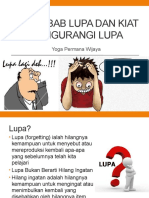 5 Penyebab Lupa Dan Kiat Mengurangi Lupa