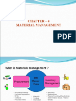 Chapter 4 Material Management Functions