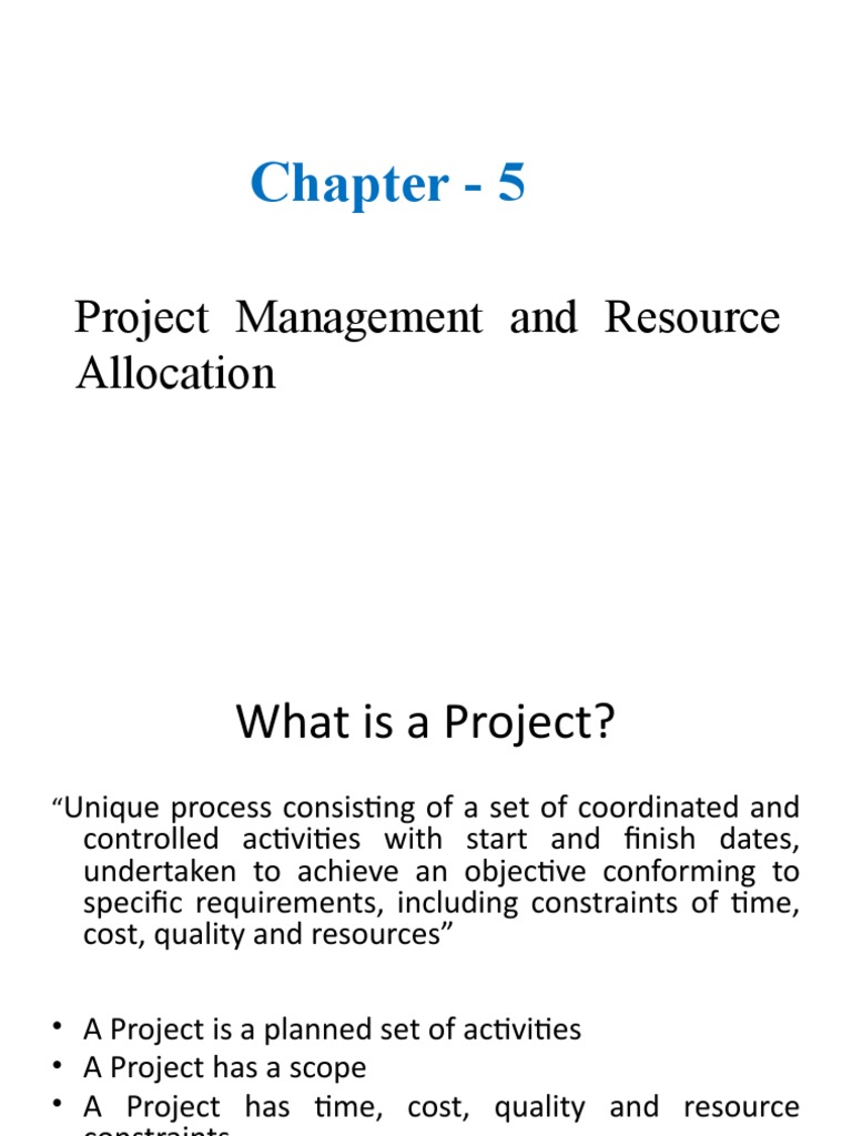 Chapter 5 Project Mangmt | PDF | Economies | Business