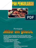 Peralatan Masak Persiapan Pengol