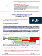 EVALUARE Si PLAN de ACTIUNE EPIDEMIE - COVID 19 PDF