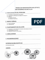 Estructura de Trabajo para Bachiller