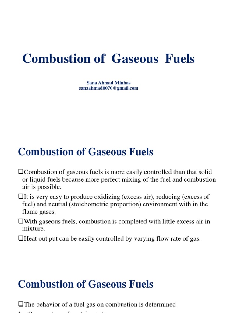 Bustion of Gaseous Fuels PDF Combustion Rocket Engine