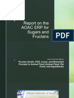 Report On The AOAC ERP For Sugars and Fructans PDF