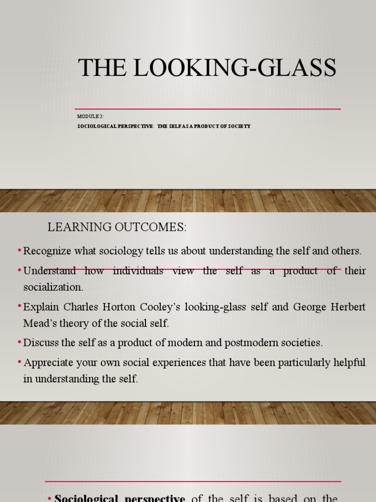 The LookingGlass Sociological Perspective The Self As A Product of