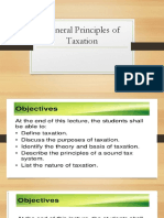 General Principles of Taxation