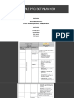 Sample Project Planner