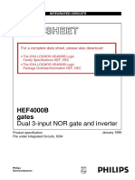 Data Sheet: HEF4000B Gates