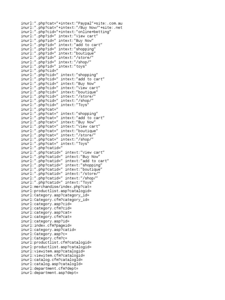 CVV DORKS COMBINED intelligence overview