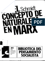 El Concepto de Naturaleza en Marx - Schimidt PDF