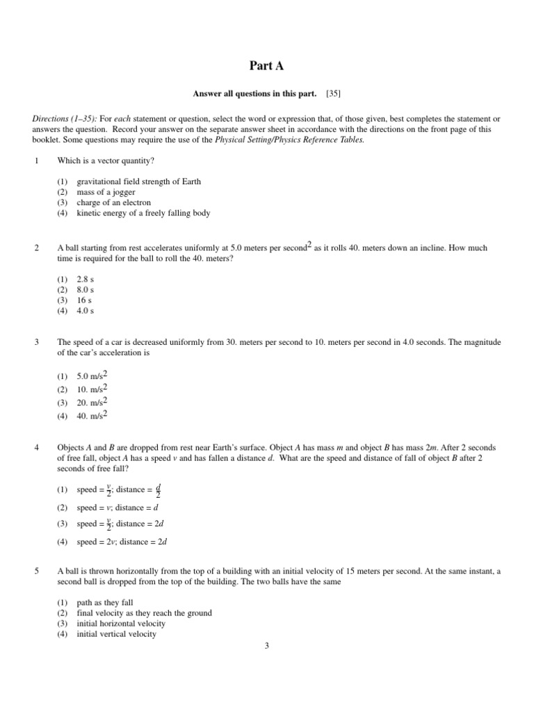 Physicssamp 1 | PDF | Force | Mass