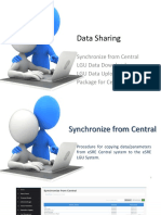 Data Sharing: Synchronize From Central LGU Data Download LGU Data Upload Package For Central