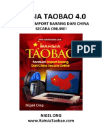 Book Panduan Rahsia Import Barang China Online - Taobao 4.0