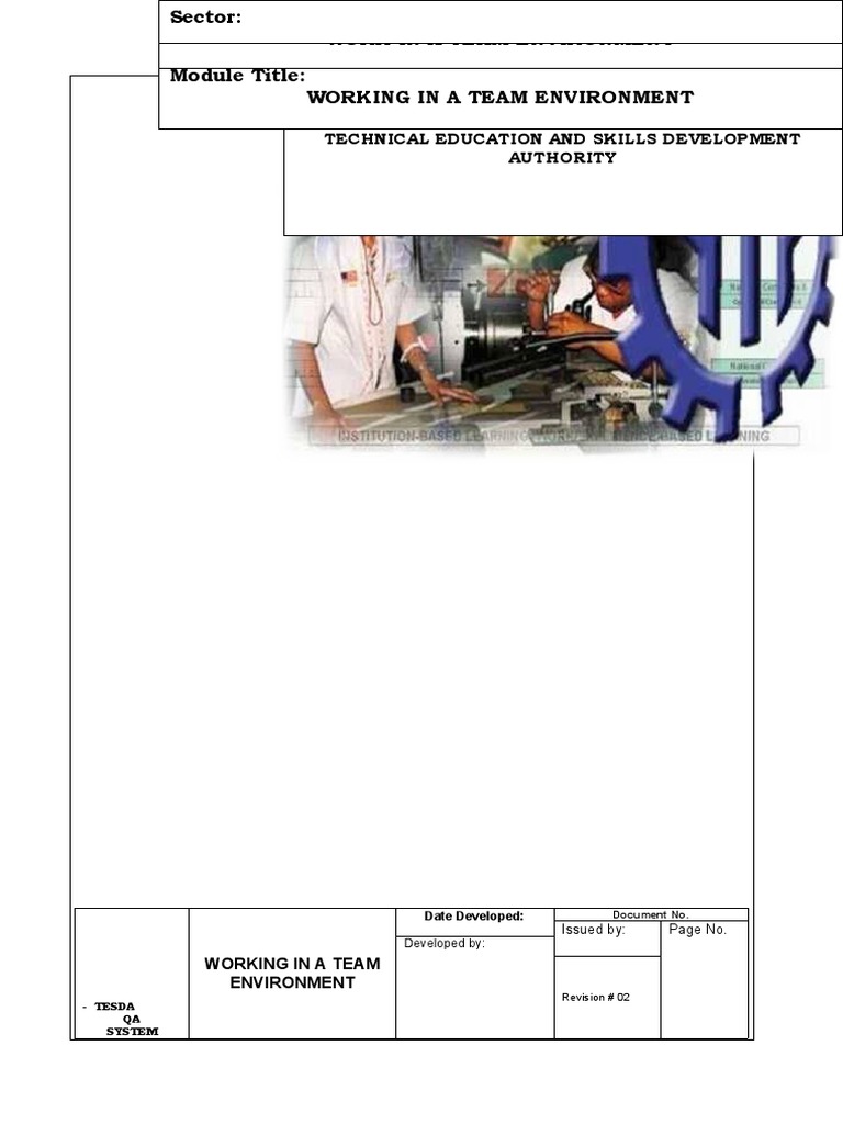 Teamwork Skills Training Module | PDF | Cognition | Psychological Concepts