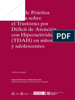 Guia de Practica Clinica Sobre El Tdah en Nin - Os y Adolescentes PDF