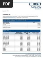 Curro Century City 2025 Fee Structure | PDF