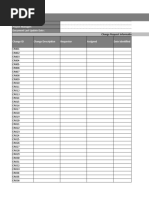 Project Change Log Template