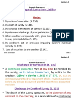 Discharge of Surety Under Indian Contract Act