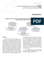 BEHAVIOUR OF POLYMERS IN HIGH PRESSURE