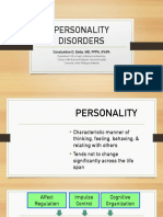 Personality Disorders: Constantine D. Della, MD, FPPA, IFAPA