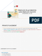 Private Placements and Private Equity: (CHAPTER 11 & 12)