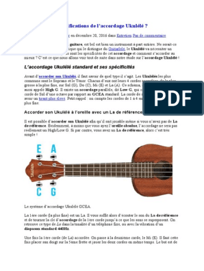 Accordage du ukulele