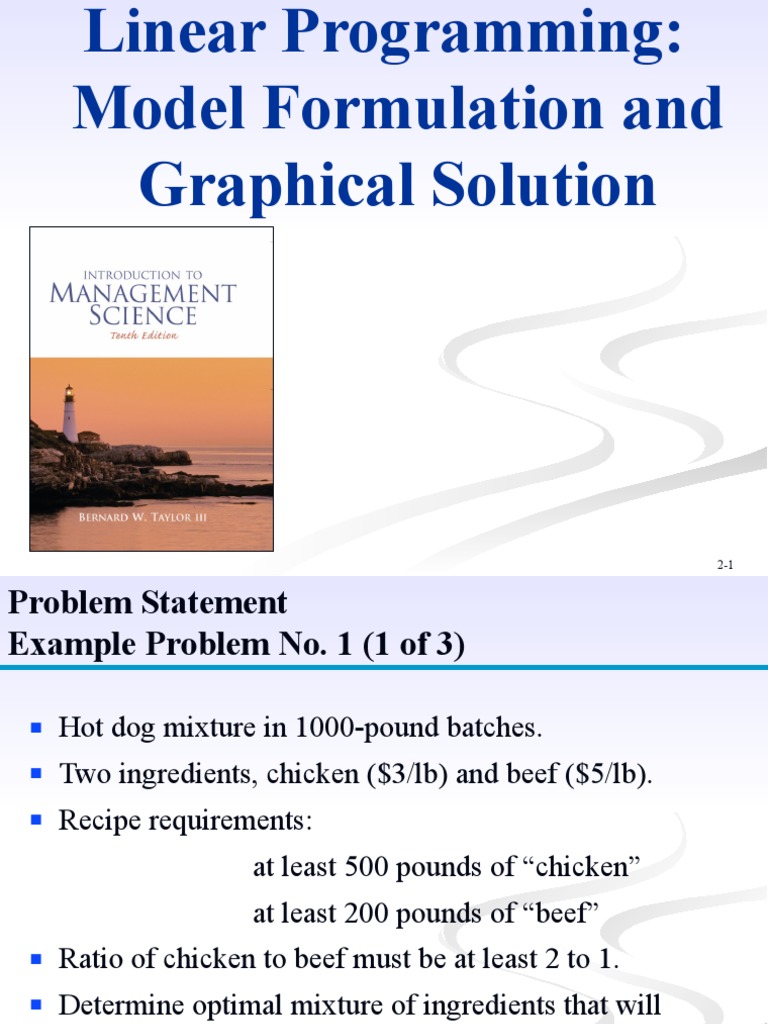 Management Science3 Part 2 | PDF | Systems Analysis | Linear Programming