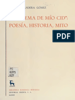 Badera Gomez, Cesareo - El Poema de Mio Cid Poesia, Historia, Mito
