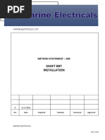 Shaft BBT Installation: Method Statement - 002