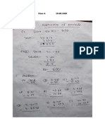 Substraction of Decimals PDF