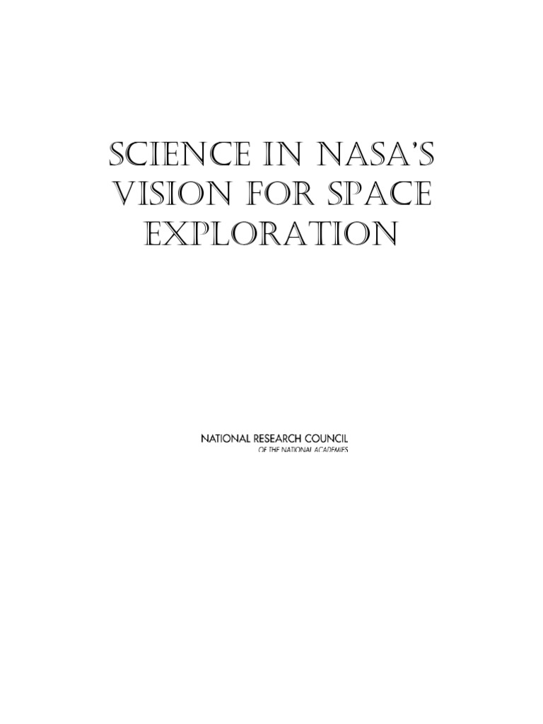 Science in Nasa'S Vision For Space Exploration | PDF | Space ...