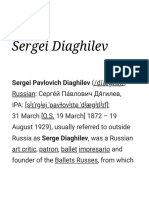 Sergei Diaghilev 