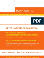 History: Unit 1: The Universal Declaration of Human Rights After World War 2