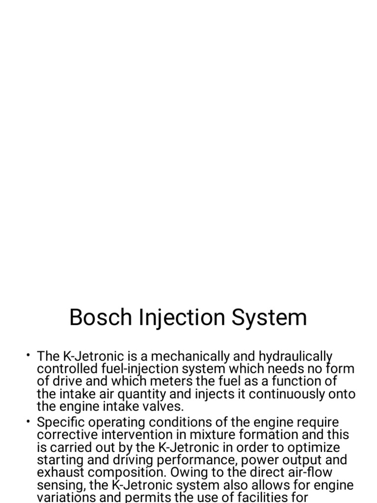 Bosch K Jetronic Filter Diesel PDF | PDF | Fuel Injection | Filtration