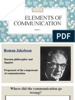 The 7 Elements of Communication by Roman Jakobson