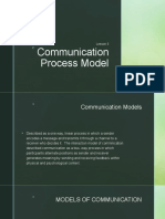Communication Process Model: Lesson 3