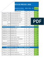 Precios Publico 2020 PDF