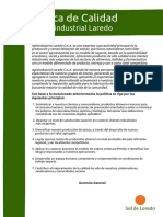 Politica de Calidad Alsaa PDF