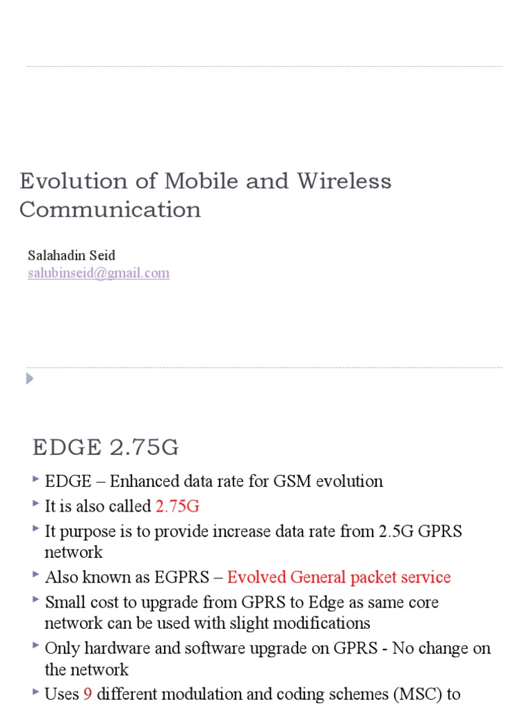 1 - 2 Evolution - 2 - 75G - EDGE | PDF