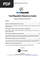 Techrepublic Resource Guide: Disaster Planning and Recovery