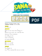 Sana (I Belong To The Zoo) Ukulele Sheet PDF