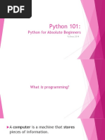 Python For Absolute Beginners