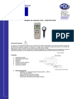 Manual Medidor Radiacion Pce Uva Uvb 34