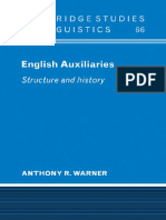 (Cambridge Studies in Linguistics 66) Anthony R. Warner-English Auxiliaries - Structure and History-Cambridge University Press (2009) PDF