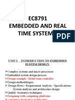 EC8791 Embedded and Real Time Systems