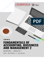 ABM2 - FUNDAMENTALS OF ACCOUNING, BUSINESS AND MANAGEMENT Module 1 PDF