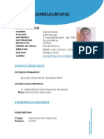 Curriculum Vitae Isaias